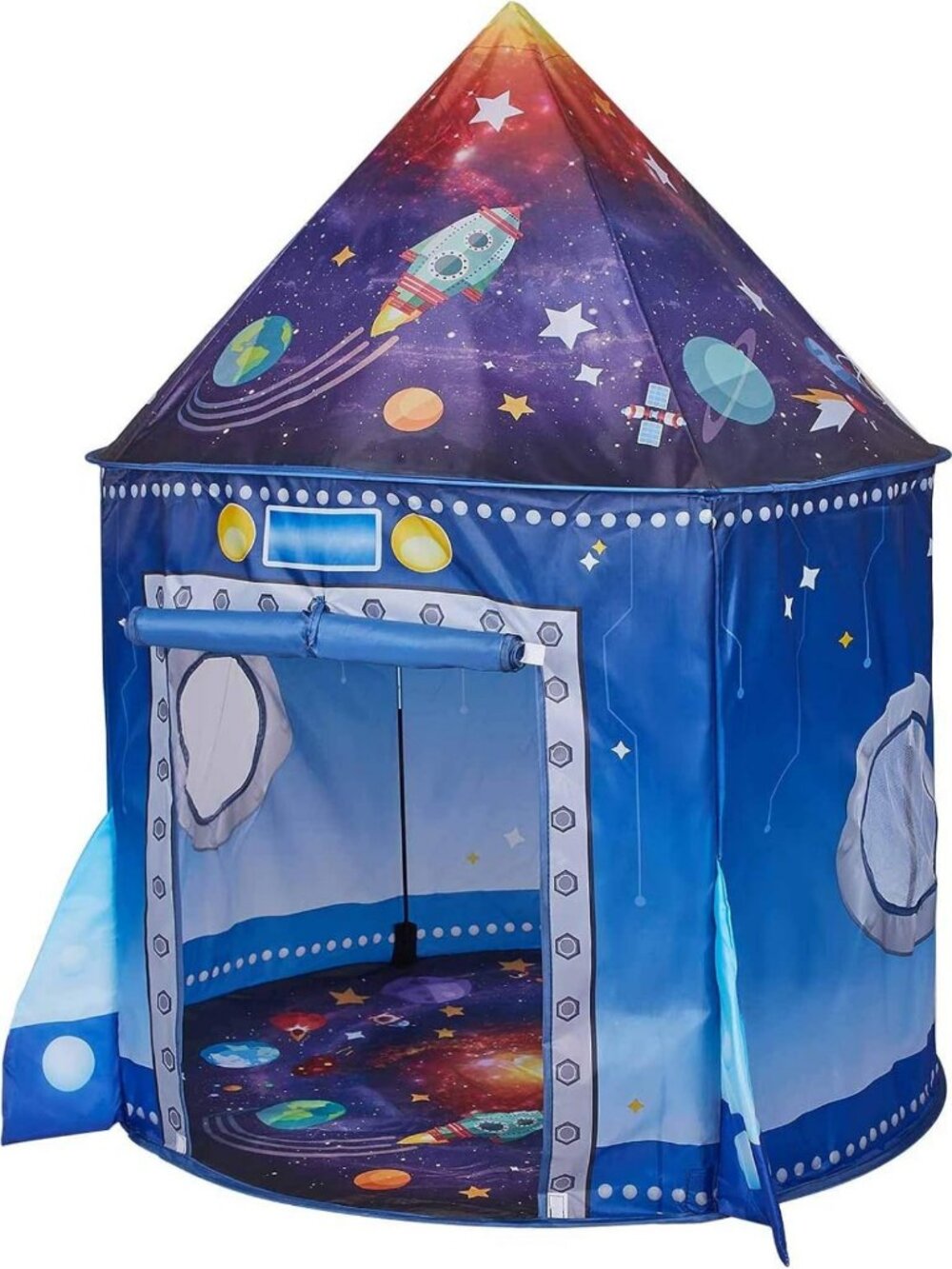 Rocket Ship Space Pop Up Play Tent for Kids | Astronaut Pretend Playhouse Gift